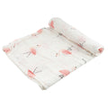LuvlyMama Blush Flamingo 100% cotton Muslin Swaddle – 110× 120 cm