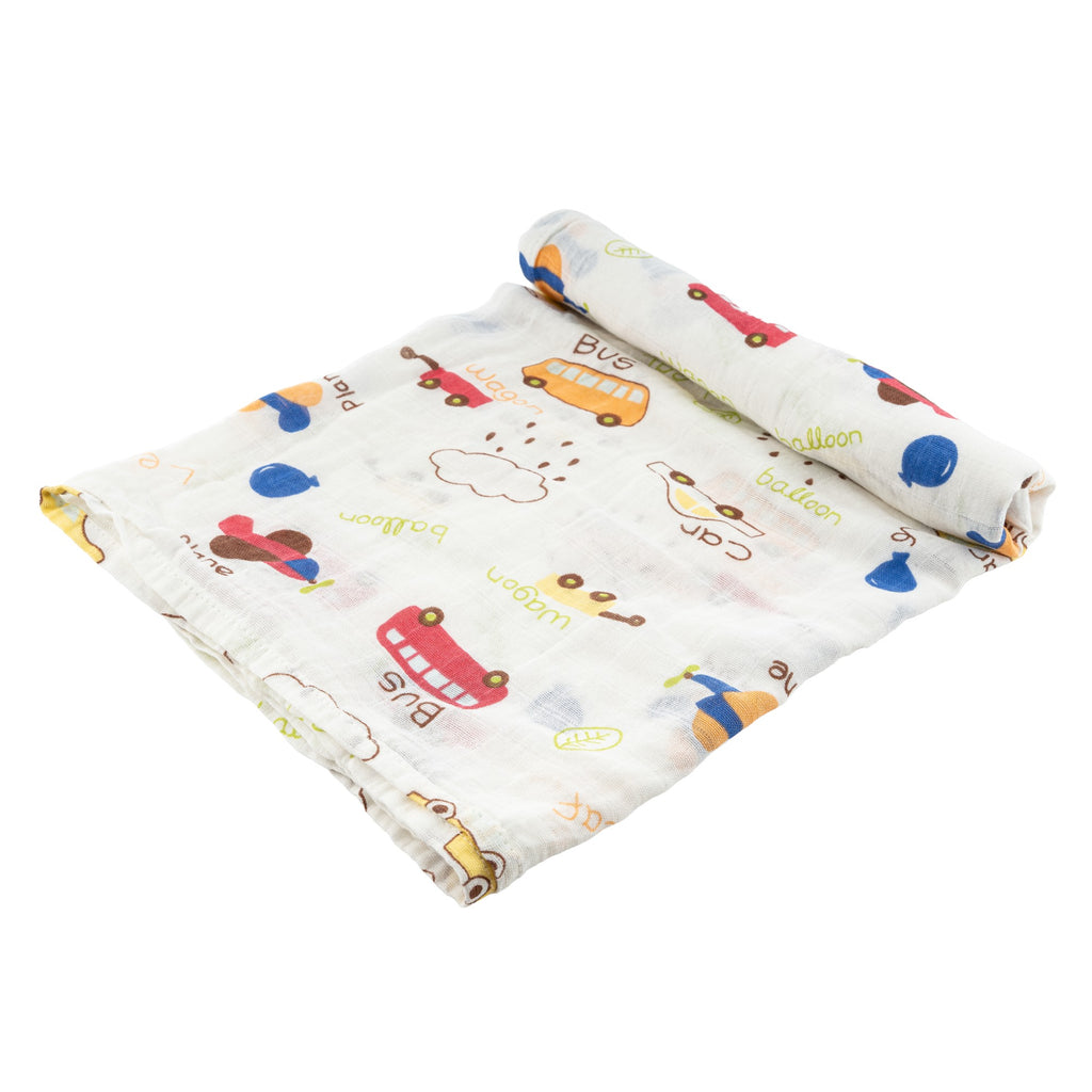 Luvlymama Little Explorer 100% Cotton Muslin Swaddle – 110 × 120 cm