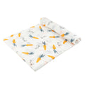 LuvlyMama Bunny Meadow 100% Cotton Muslin Swaddle – 110 × 120 cm