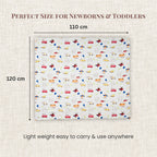 Everyday Premium | Set of 3 Muslin Swaddles (100% Cotton) | 110 × 120 cm