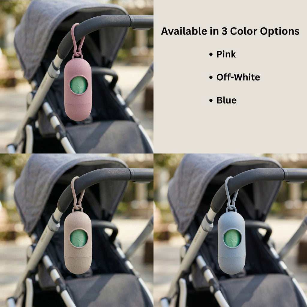 LuvlyCaps Portable Diaper Disposal Capsule | Includes 5 Refill Rolls