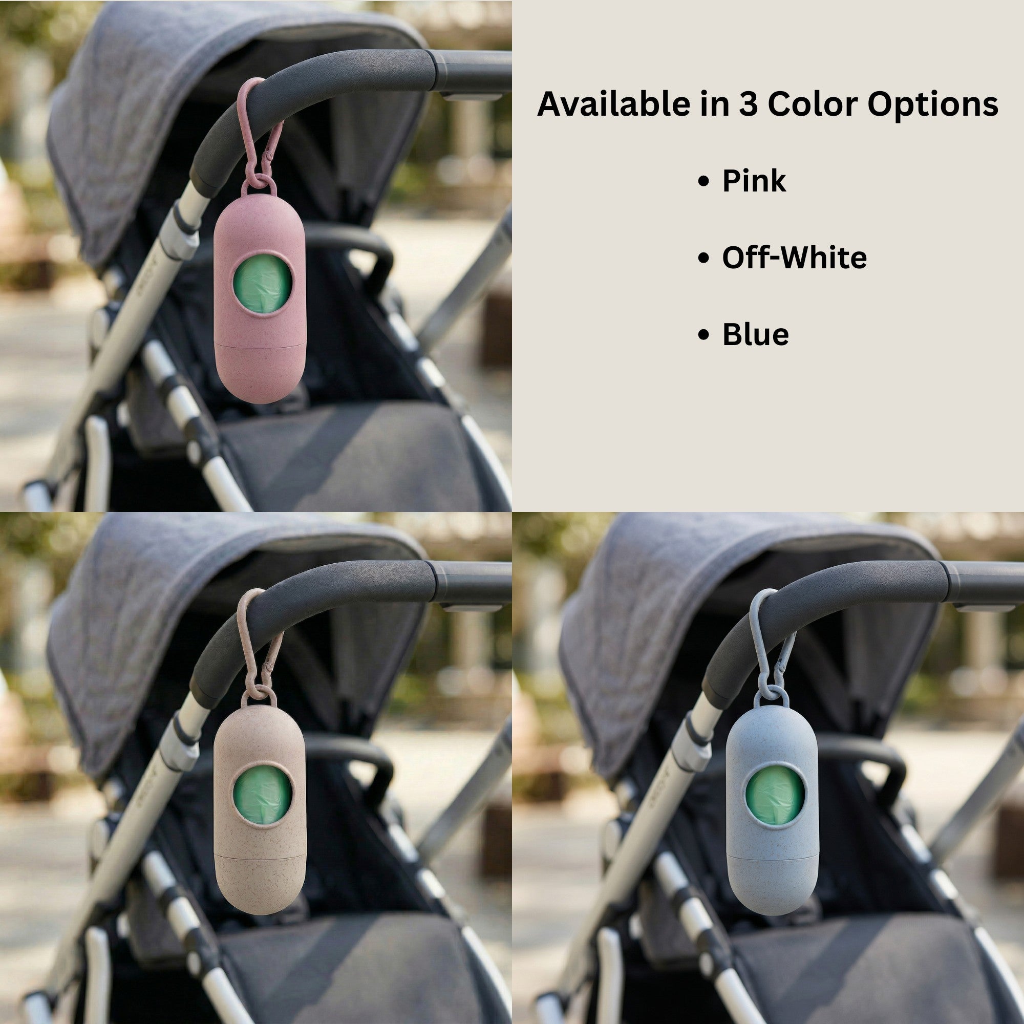 LuvlyCaps Portable Diaper Disposal Capsule | Includes 5 Refill Rolls