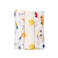 Cute Mix | Set of 3 Muslin Swaddles (100% Cotton) | 110 × 120 cm