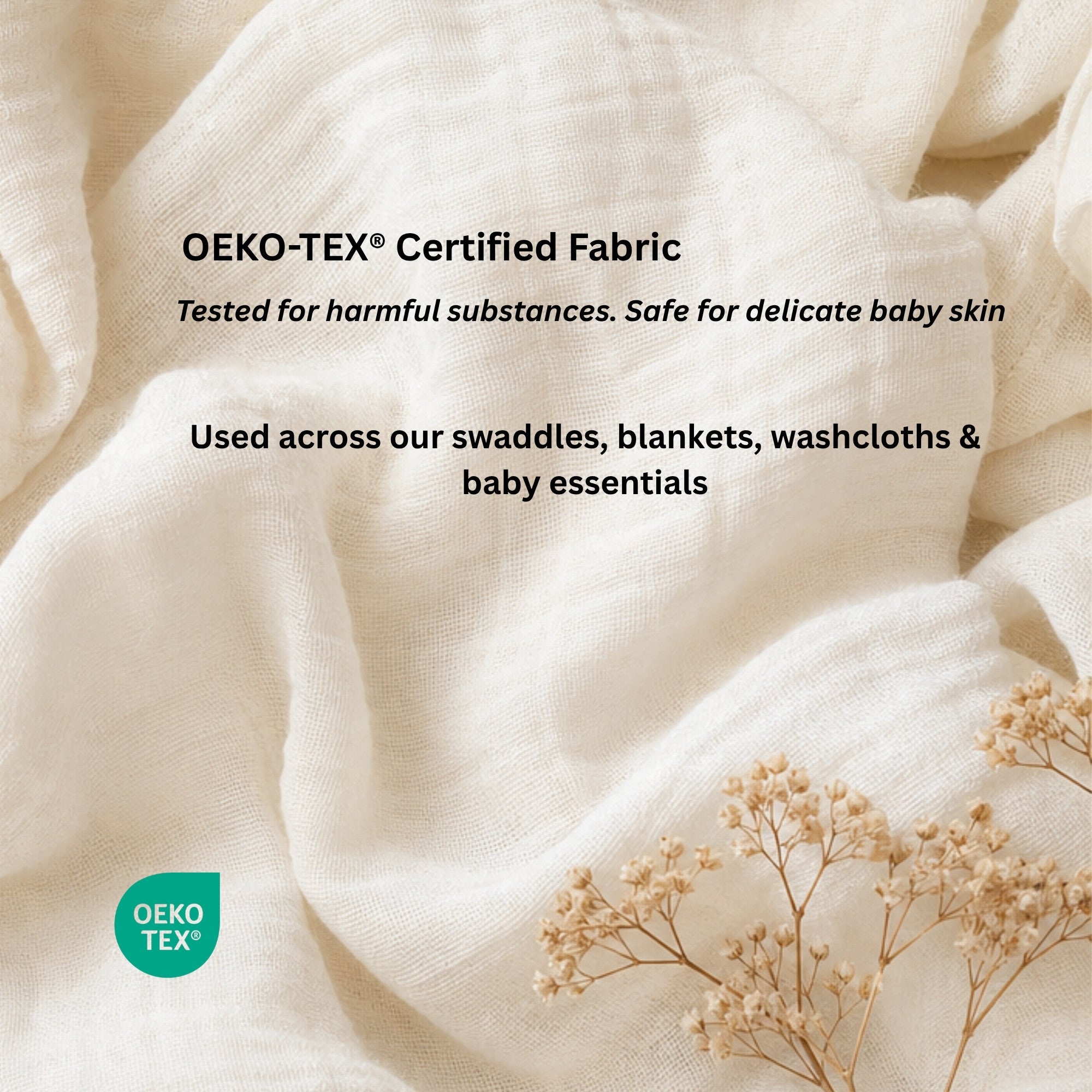 Soft Safari | Set of 3 Muslin Swaddles (100% Cotton) | 110 × 120 cm